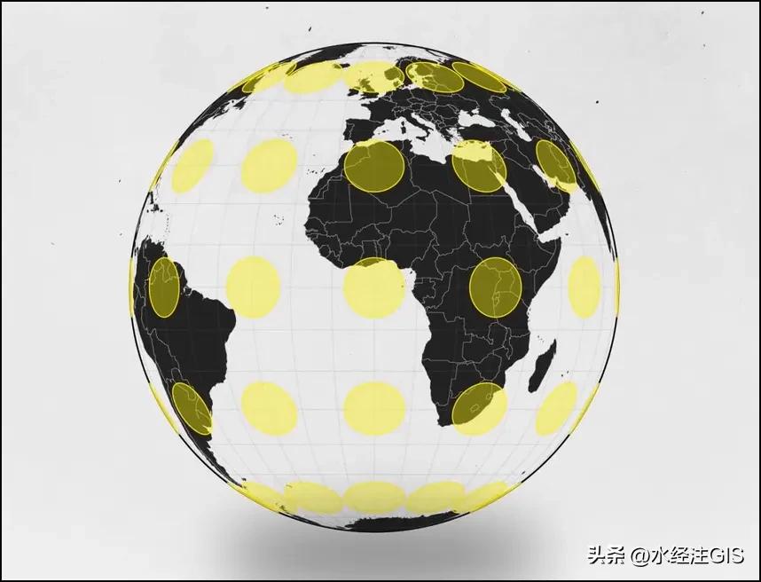 等积投影_球面到平面变形原理_地图投影技术准确性