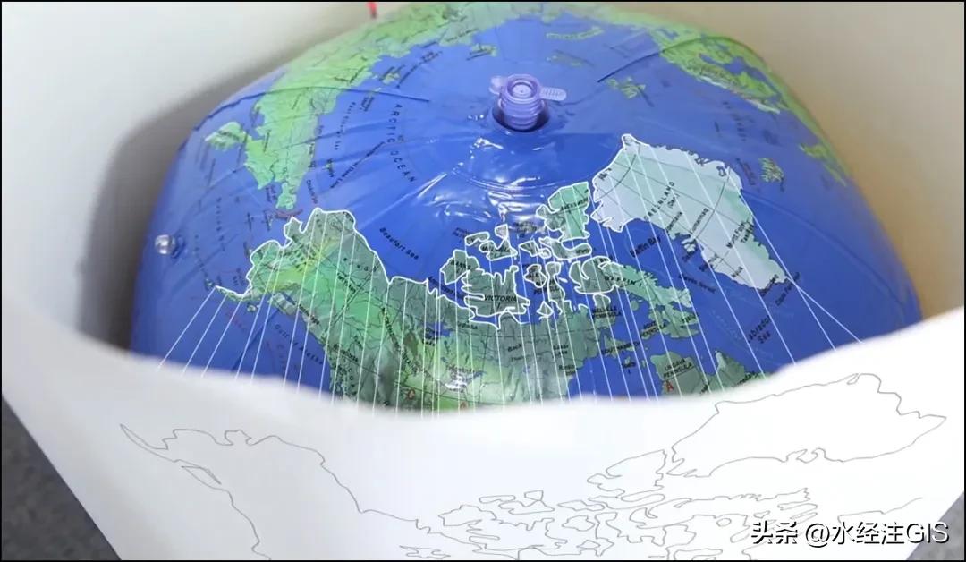 等积投影_地图投影技术准确性_球面到平面变形原理