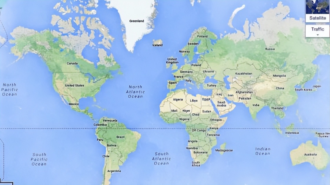 Mercator_墨卡托投影法_墨卡托地图错误